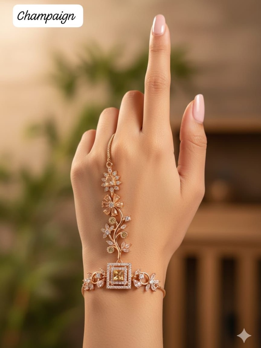 Ring with bracelet